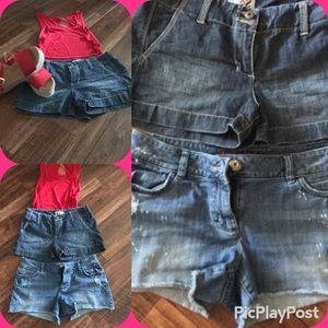 2 pair of jean shorts. Size 10 & 13 Juniors